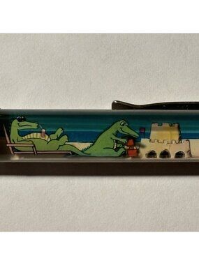 Florida Alligator Beach Club Members Only Floaty Pen Souvenir Promo Vintage